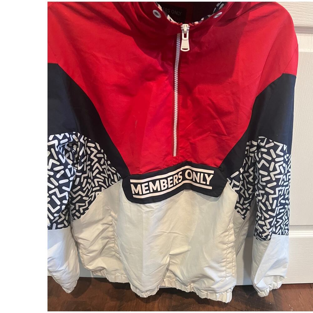 Members Only Pullover Wind Jacket Size M - image 4